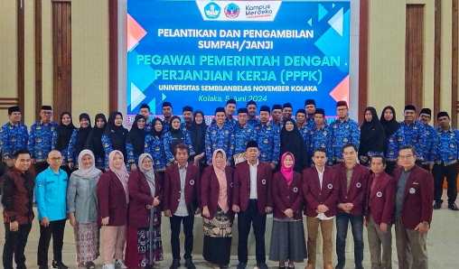Rektor USN Kolaka Lantik 31 Pegawai P3K